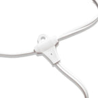 Triple Socket Pendant Lamp Cord in White, 19 Feet Long