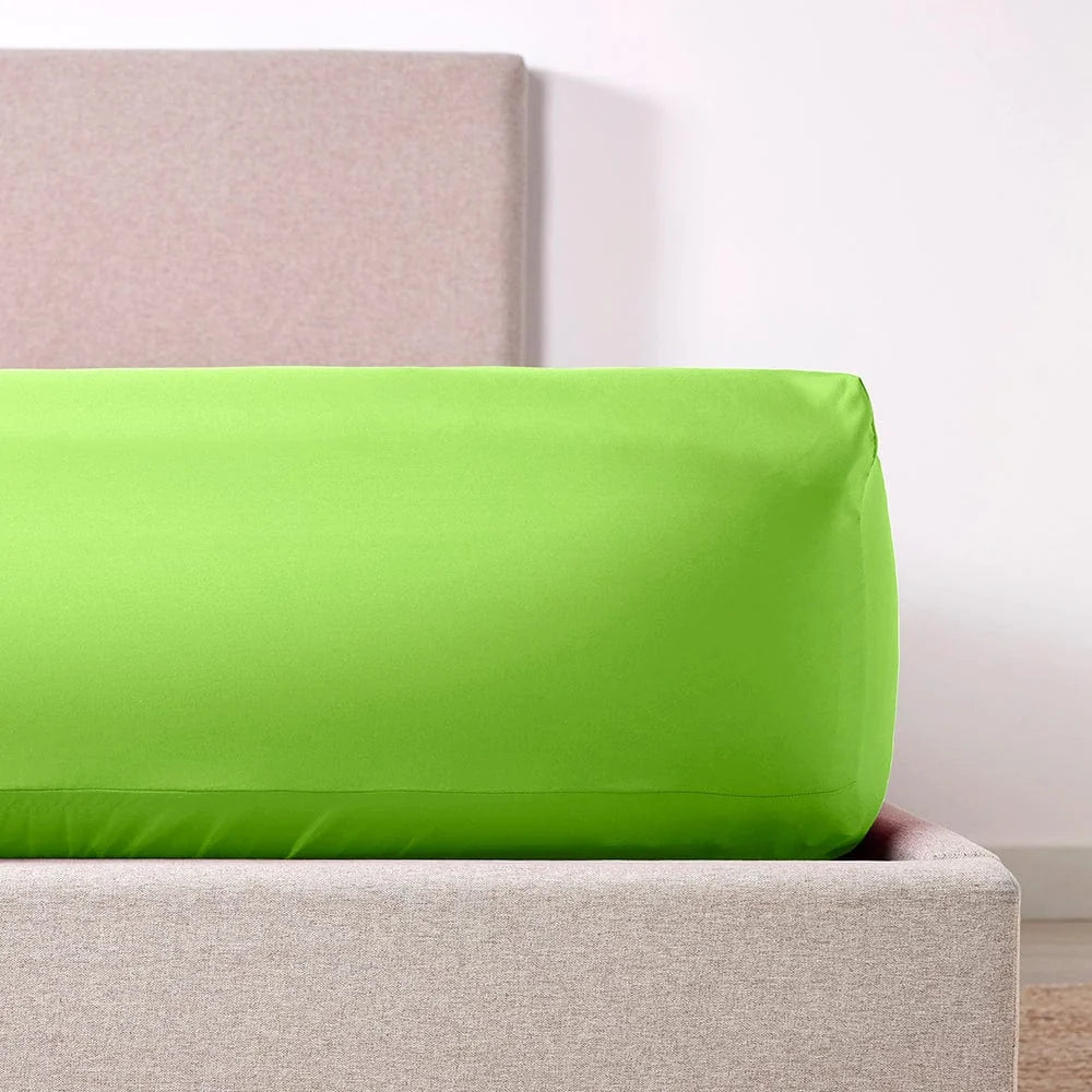 Tropical Lime Sheet Set with Breathable Bedding and European Envelope Pillowcase Closures · Tropical lime color theme