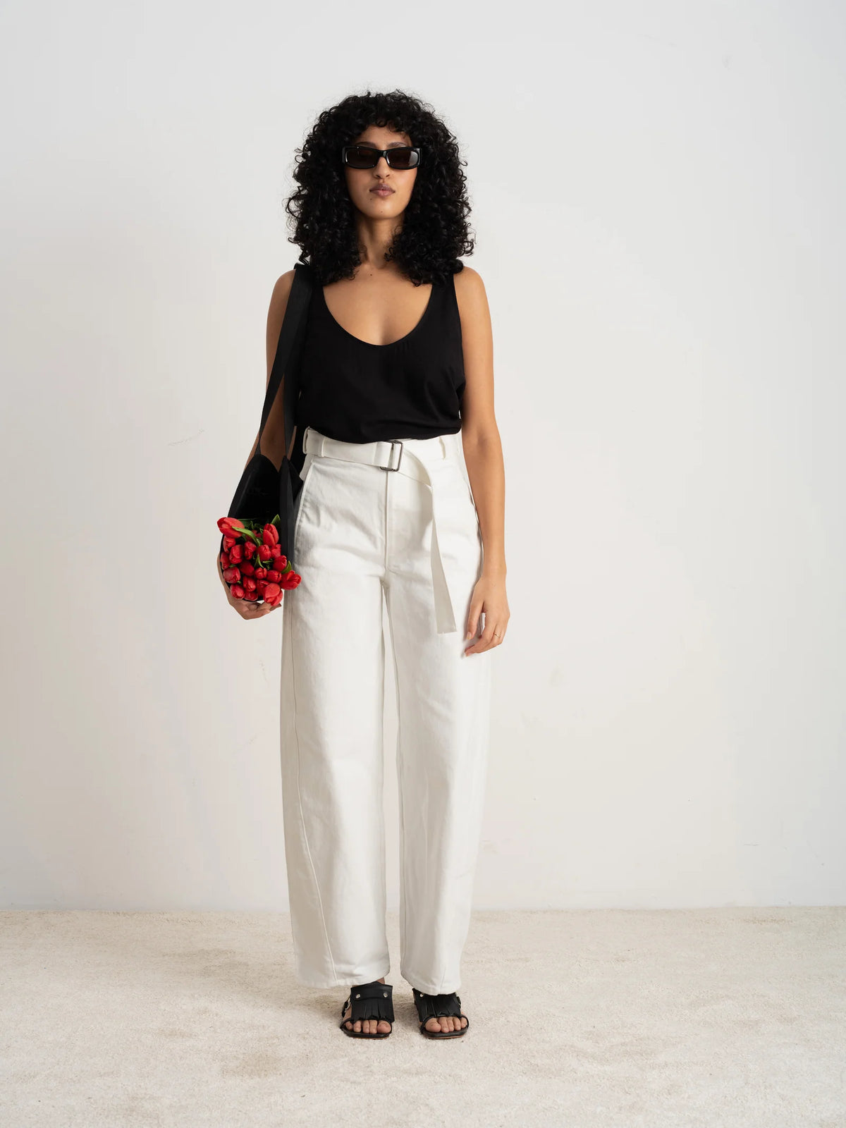 Trouser Sewing Pattern in PDF Format for a High Waist and Sculptural Leg Shape, Including Both Size Ranges