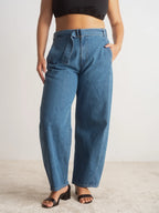 Trouser Sewing Pattern in PDF Format for a High Waist and Sculptural Leg Shape, Including Both Size Ranges