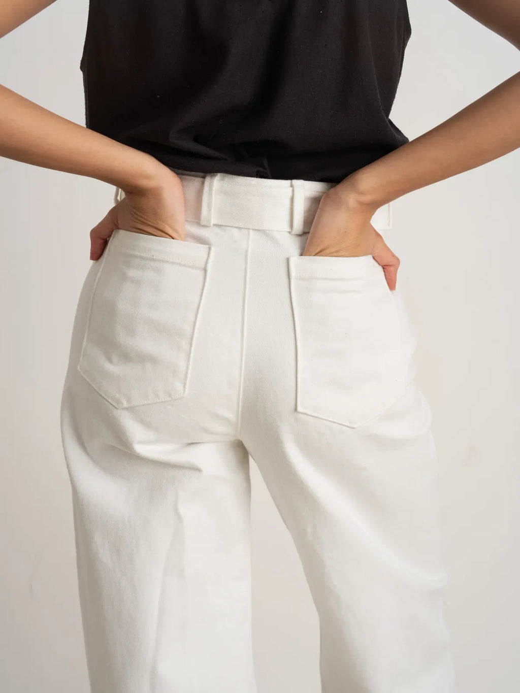 Trouser Sewing Pattern in PDF Format for a High Waist and Sculptural Leg Shape, Including Both Size Ranges