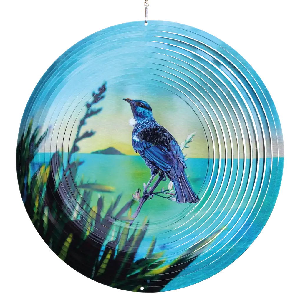 Tūī Bird Wind Spinner