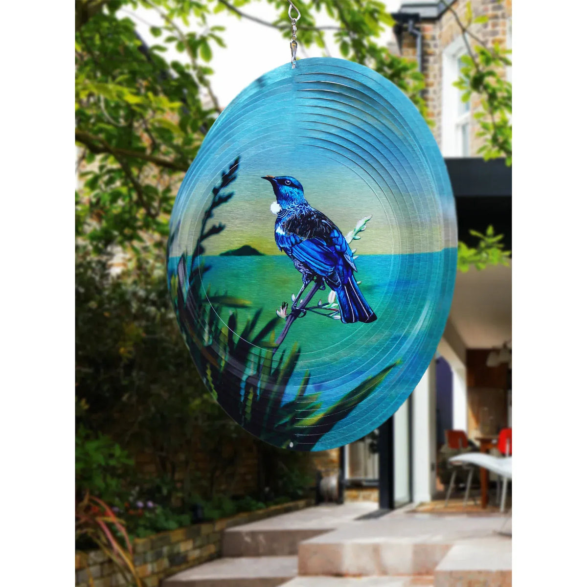 Tūī Bird Wind Spinner