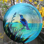 Tūī Bird Wind Spinner
