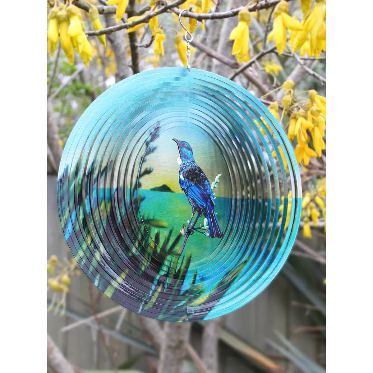 Tūī Bird Wind Spinner