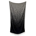 Turkish Cotton Beach and Pool Towel, Black
