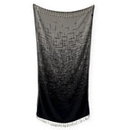 Turkish Cotton Beach and Pool Towel, Black