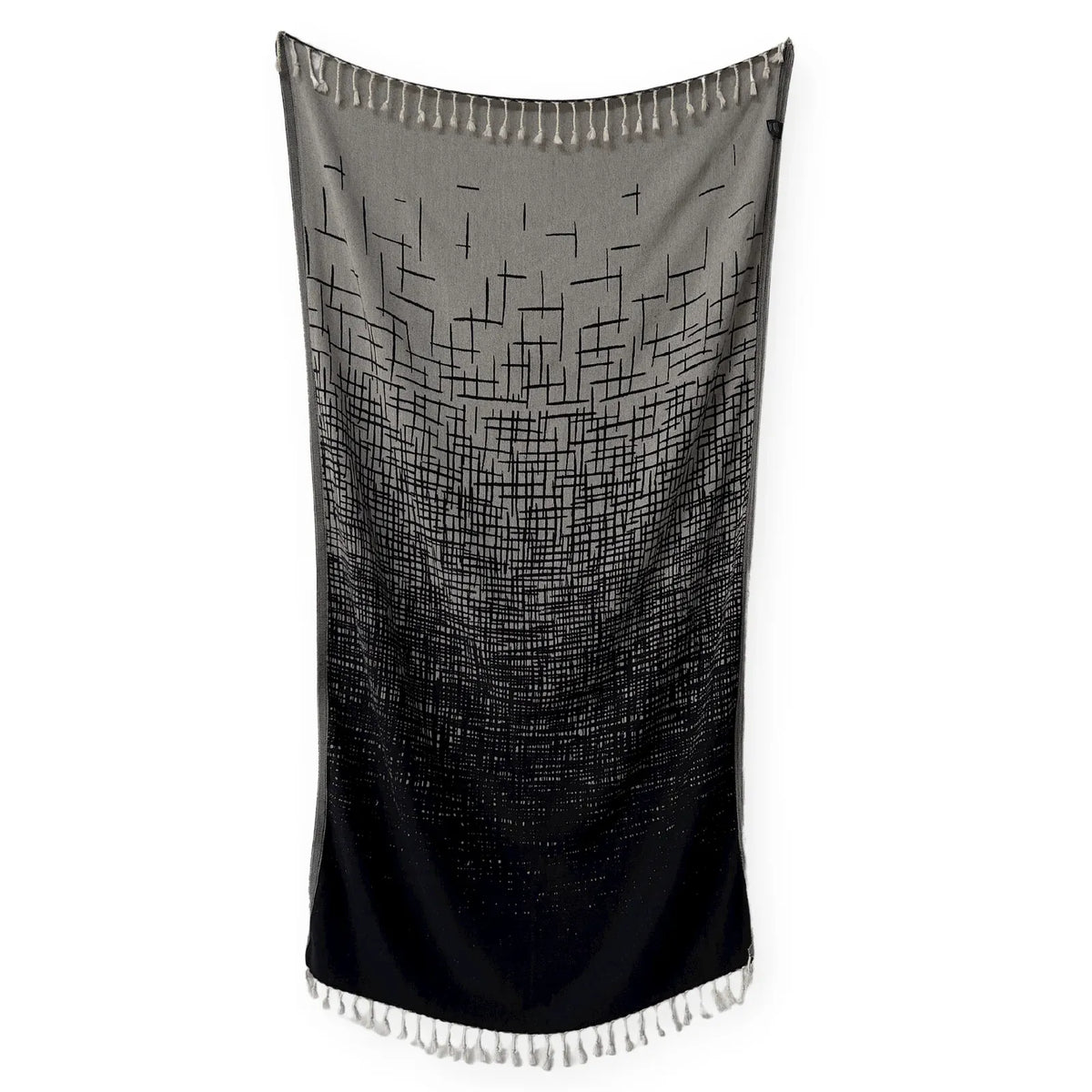 Turkish Cotton Beach and Pool Towel, Black
