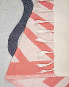 Turkish Cotton Beach Towel in Maui Sunset Multi Design with Twisted Tassels, Quick-Drying Sand-Resistant Weave