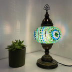 Turkish Mosaic Table Lamp Fixtures in Metal