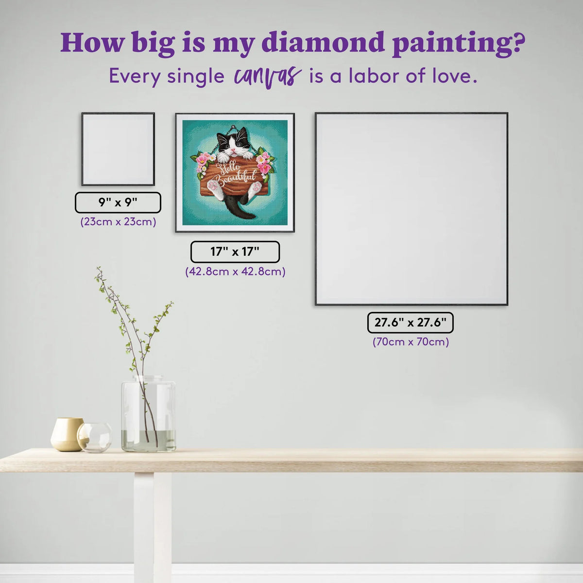 Tuxedo Kitten Diamond Painting Kit