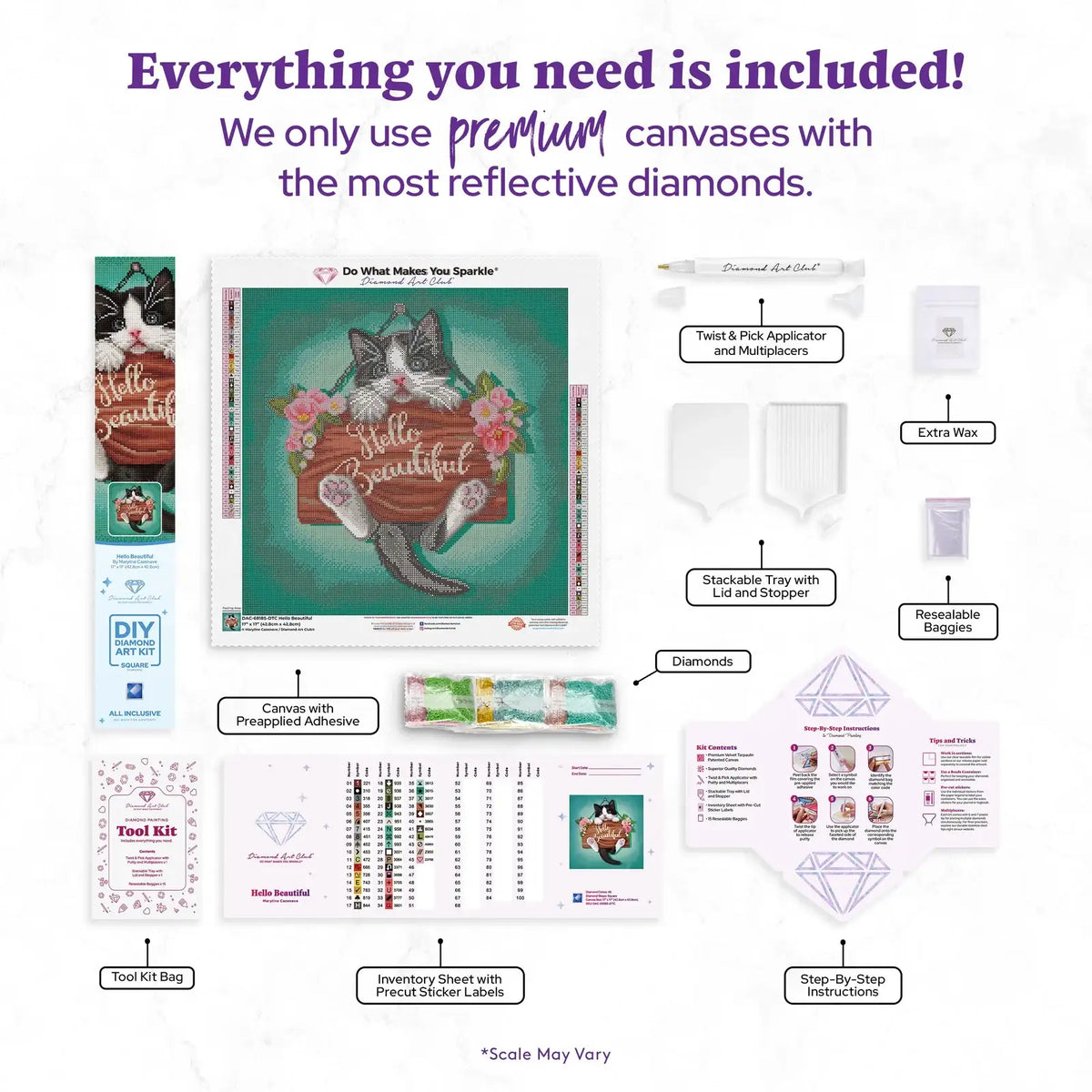 Tuxedo Kitten Diamond Painting Kit