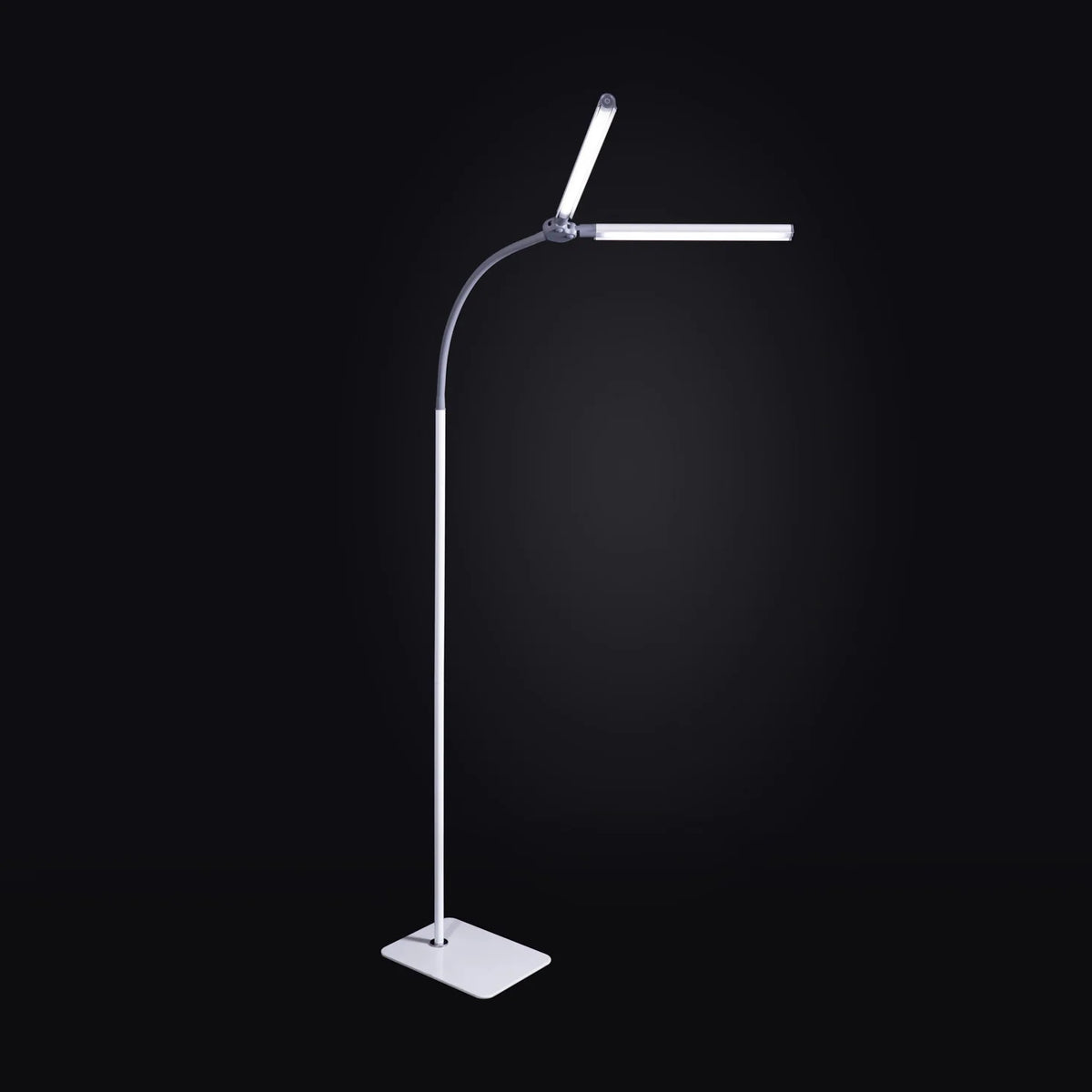 Twin-Shade LED Floor Lamp