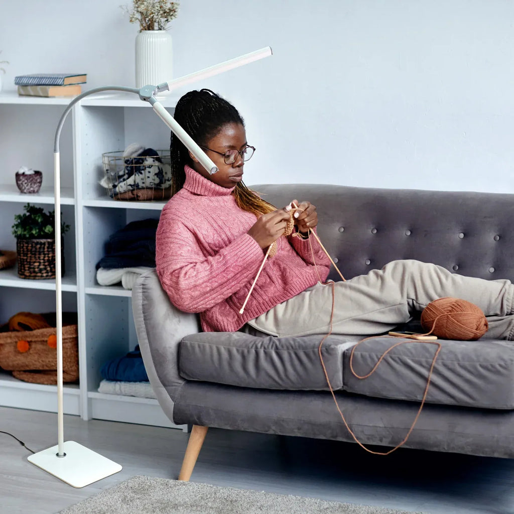 Twin-Shade LED Floor Lamp