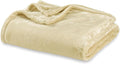 Twin Size Fleece Blanket, Ivory / Cream