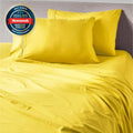 Twin Size Sheet Set with Fitted Sheet, Flat Sheet and Envelope-Closure Pillowcase · Multiple bed-size from Twin through Sp