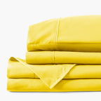 Twin Size Sheet Set with Fitted Sheet, Flat Sheet and Envelope-Closure Pillowcase · Multiple bed-size from Twin through Sp