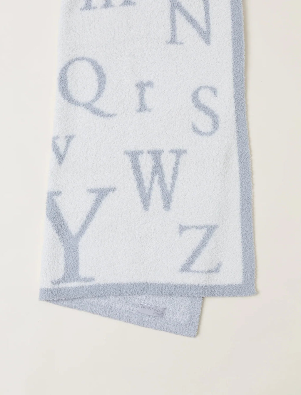 Ultra-Soft ABC Blanket in a Medium Weight Knit, 30 x 40 Inches