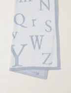 Ultra-Soft ABC Blanket in a Medium Weight Knit, 30 x 40 Inches