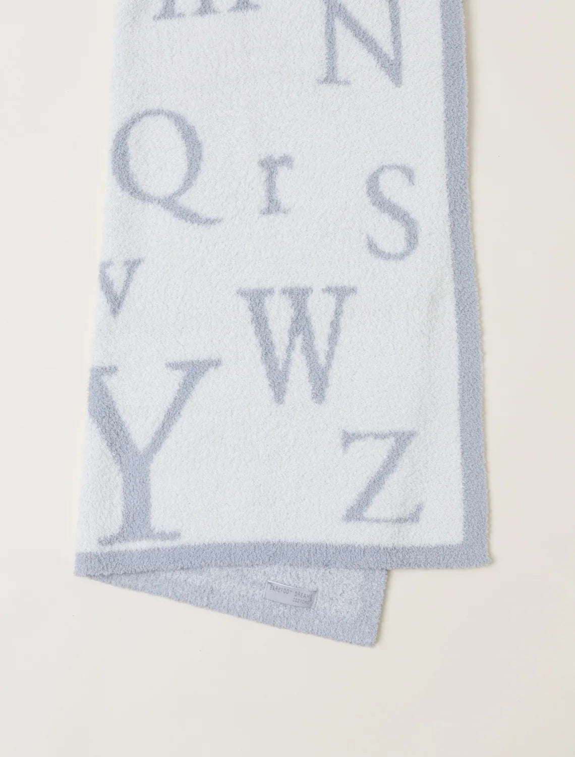 Ultra-Soft ABC Blanket in a Medium Weight Knit, 30 x 40 Inches