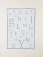 Ultra-Soft ABC Blanket in a Medium Weight Knit, 30 x 40 Inches