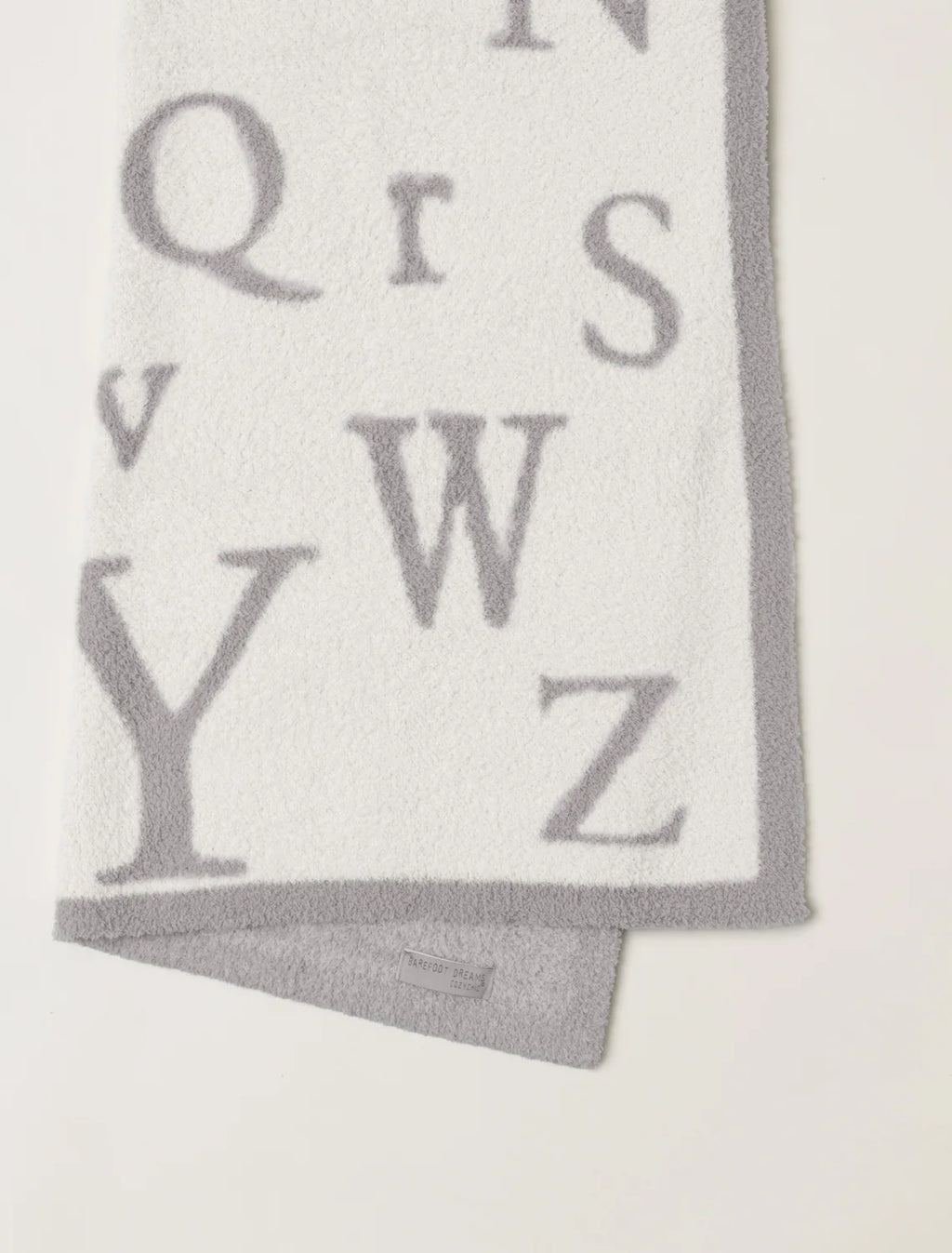 Ultra-Soft ABC Blanket in a Medium Weight Knit, 30 x 40 Inches