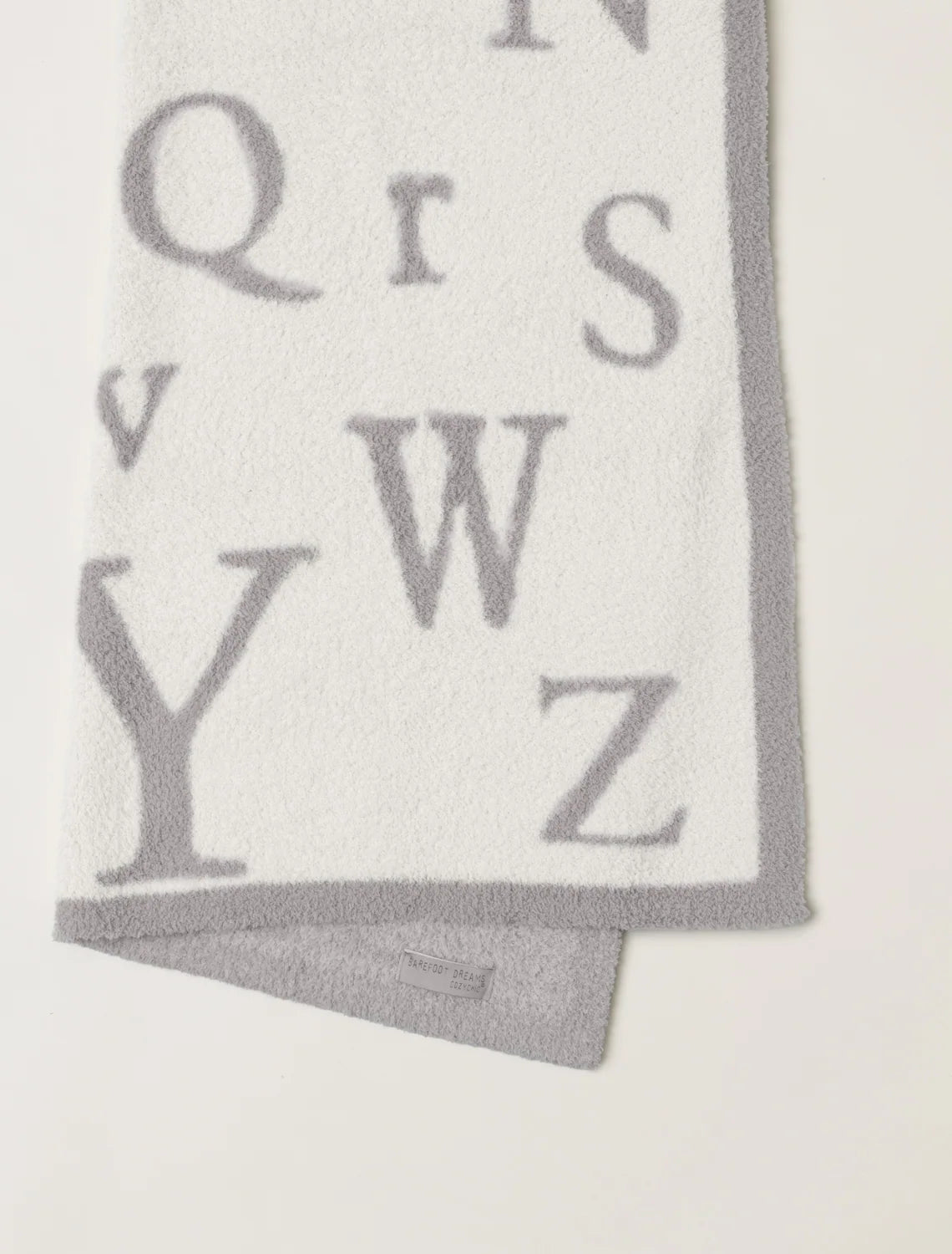 Ultra-Soft ABC Blanket in a Medium Weight Knit, 30 x 40 Inches