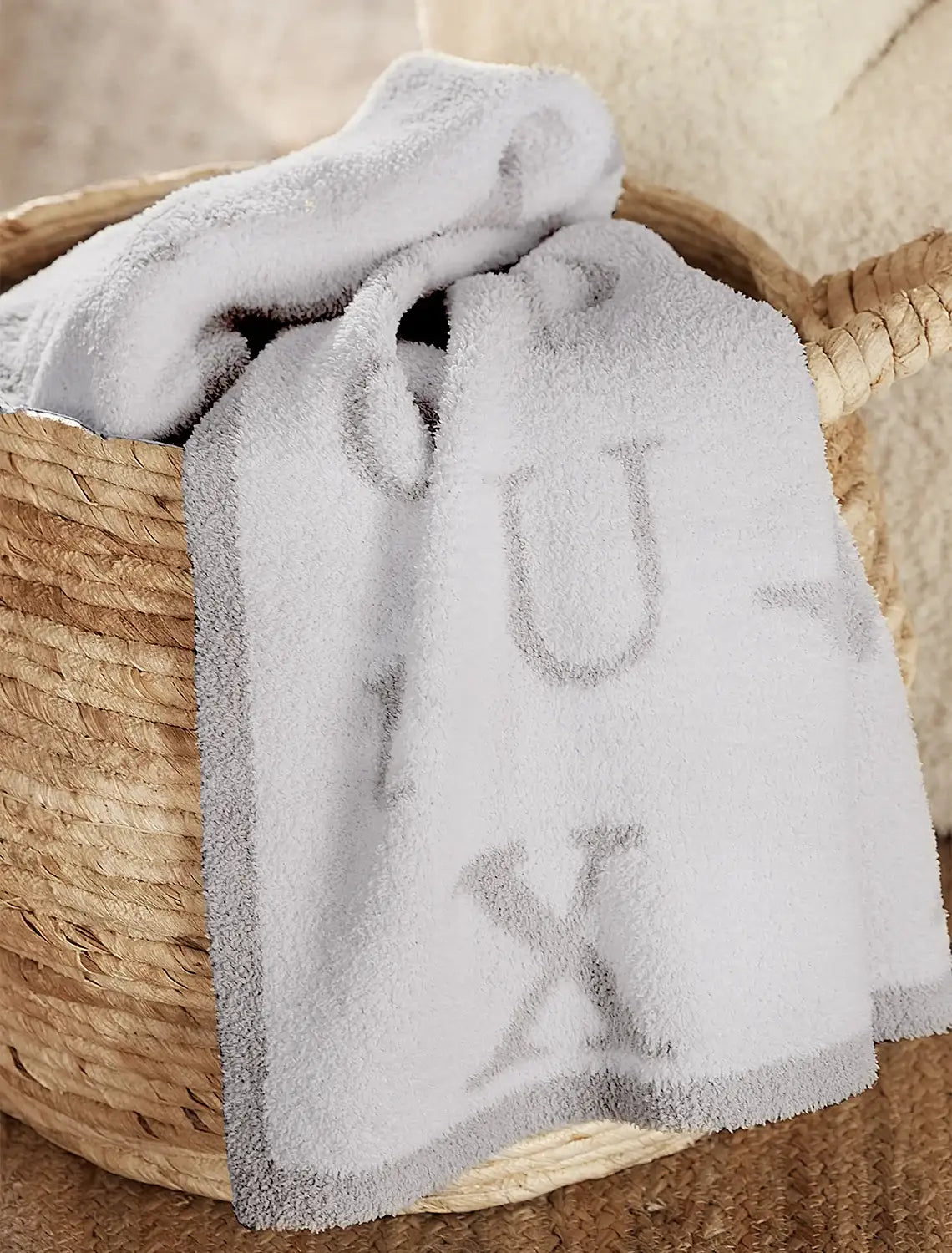 Ultra-Soft ABC Blanket in a Medium Weight Knit, 30 x 40 Inches