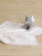 Ultra-Soft ABC Blanket in a Medium Weight Knit, 30 x 40 Inches