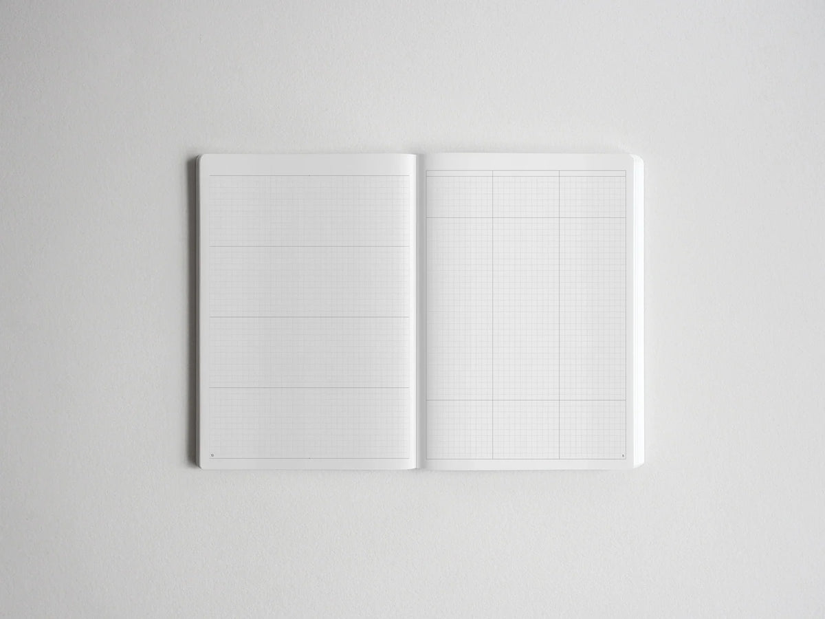 Undated B6 Horizontal Full Year Planner with 520 Pages of White Tomoe River Paper and Lay Flat Sewn Binding