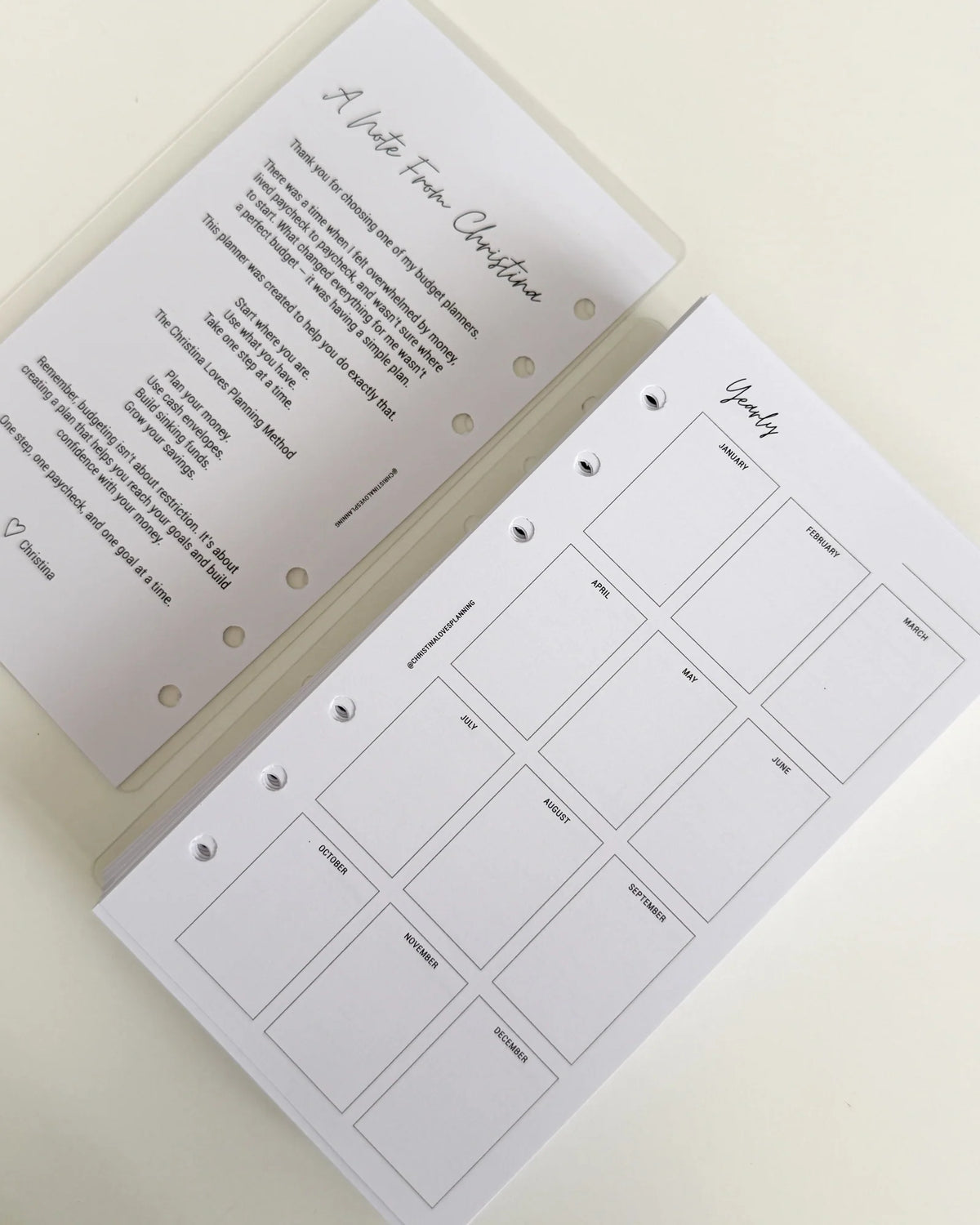 Undated Budget Planner Inserts in Personal Size