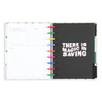 Undated Classic Budget Planner with Weekly Expense Tracking, Monthly Calendars and Disc-Bound Pages
