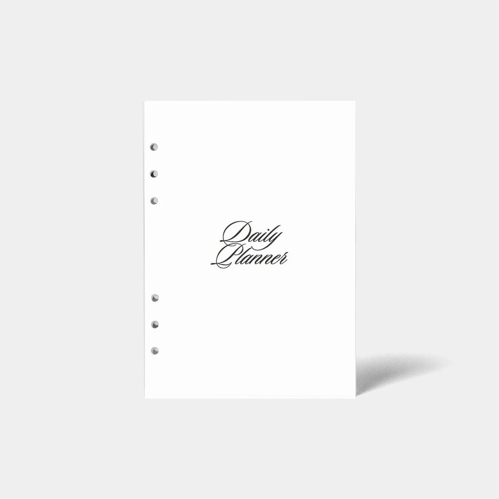 Undated Daily Planner Insert