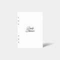 Undated Daily Planner Insert