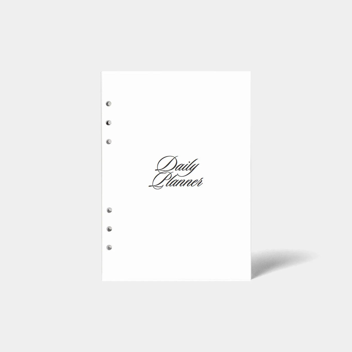 Undated Daily Planner Insert