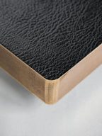 Undated Daily Pocket Planner with 480 Numbered Pages and Lay Flat Sewn Binding in a Softcover Format — Onyx / Gold