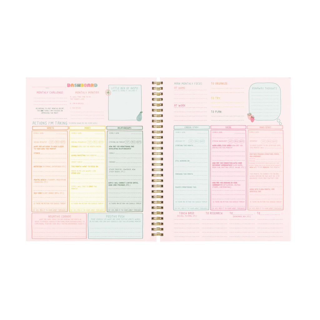 Undated Goal Setting Planner
