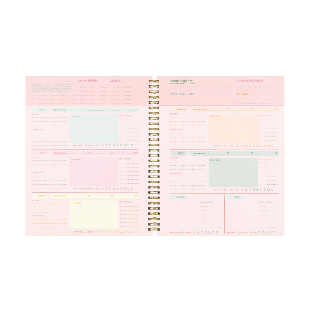 Undated Goal Setting Planner