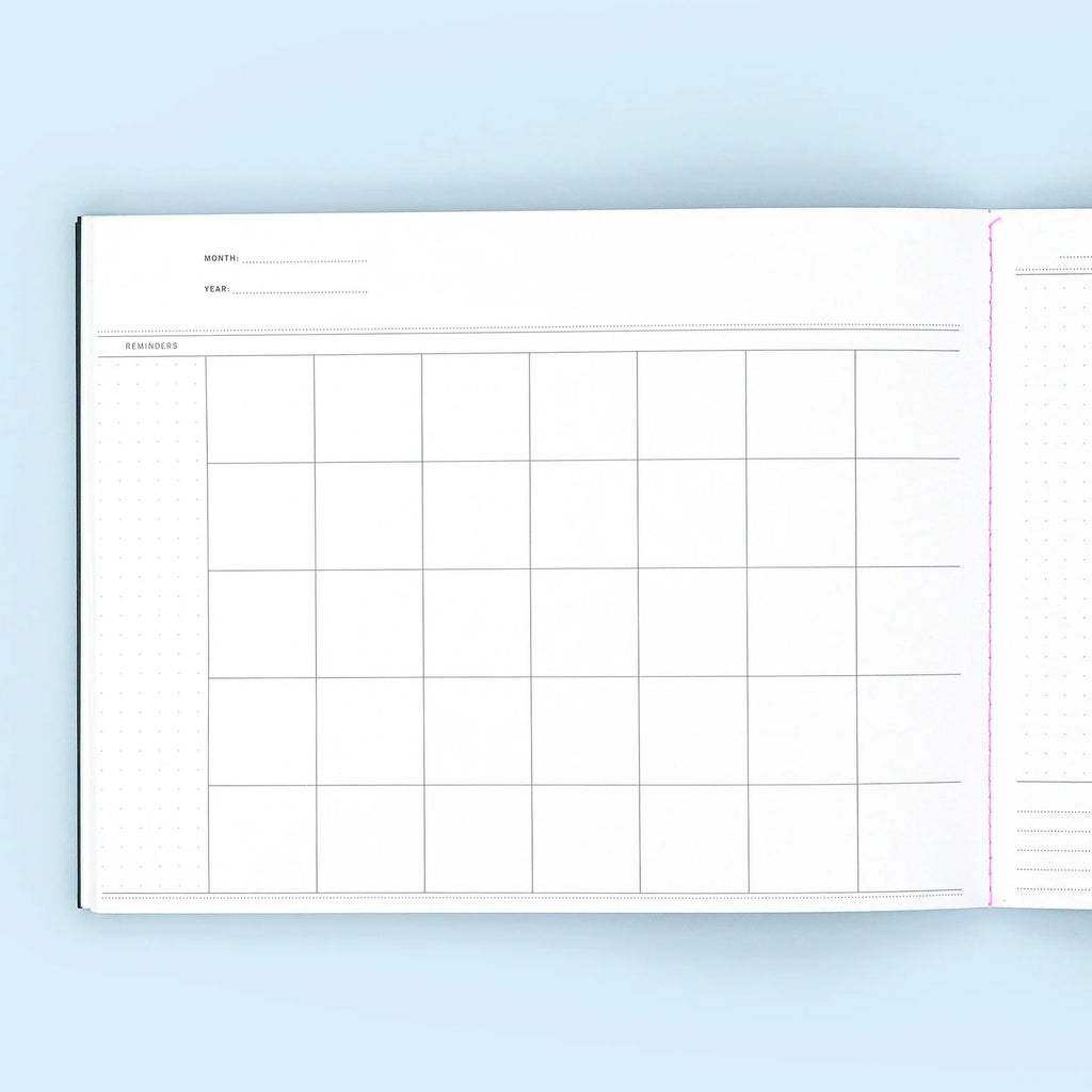 Undated Project Planner with Flexible Category Sections for Organizing Work Projects and Long-Term Goals
