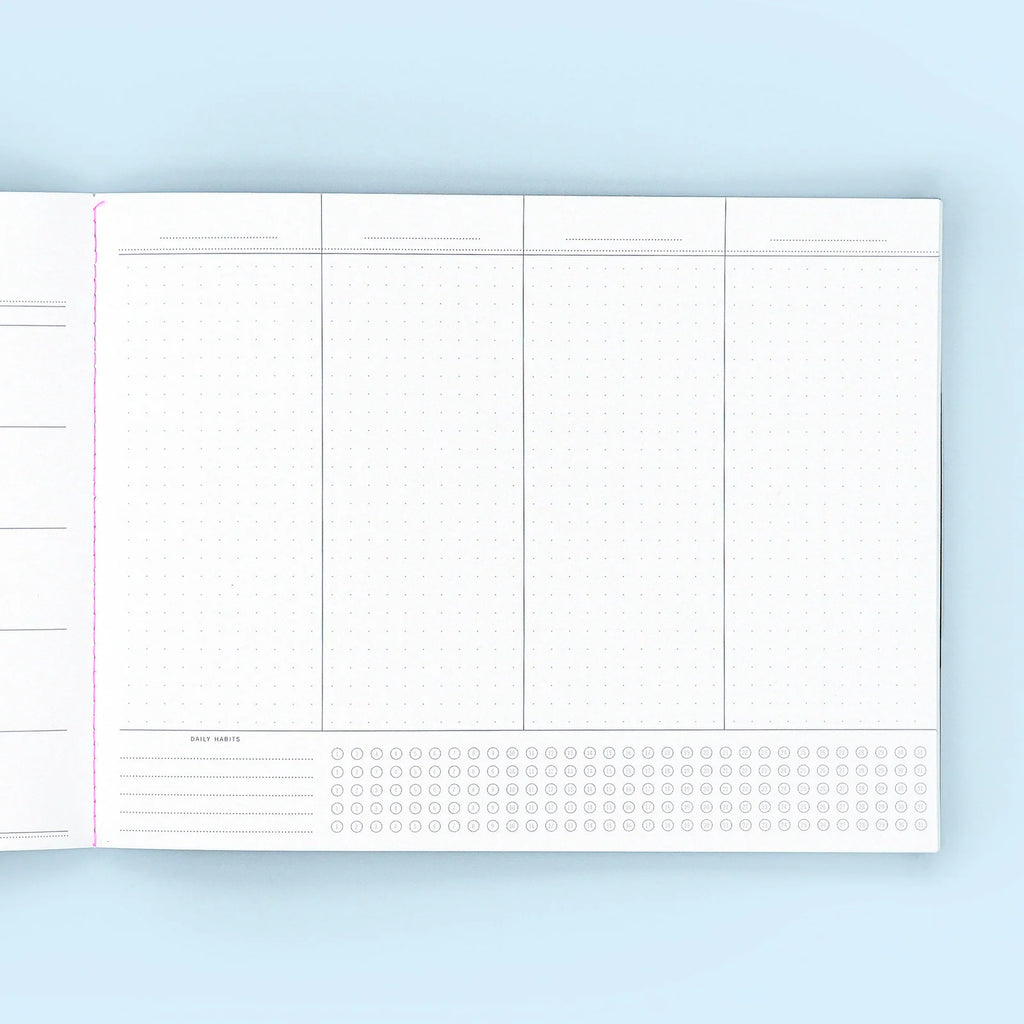 Undated Project Planner with Flexible Category Sections for Organizing Work Projects and Long-Term Goals