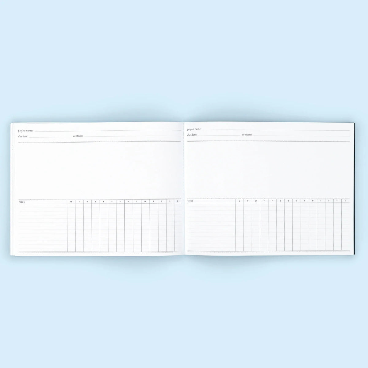 Undated Project Planner with Flexible Category Sections for Organizing Work Projects and Long-Term Goals