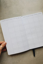 Undated Weekly Planner with a Wipeable Checkers Cover and Equal Space for Weekdays and Weekends