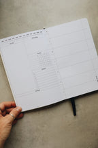 Undated Weekly Planner with a Wipeable Checkers Cover and Equal Space for Weekdays and Weekends
