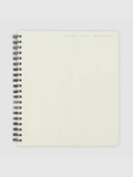 Undated Weekly Time Block Notebook with Monday-Start Schedule, Perforated Pages and Wire-O Binding