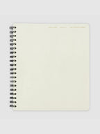 Undated Weekly Time Block Notebook with Monday-Start Schedule, Perforated Pages and Wire-O Binding