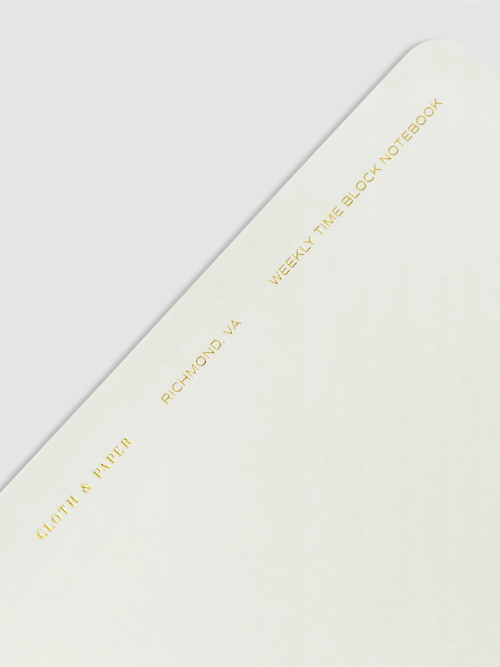 Undated Weekly Time Block Notebook with Monday-Start Schedule, Perforated Pages and Wire-O Binding