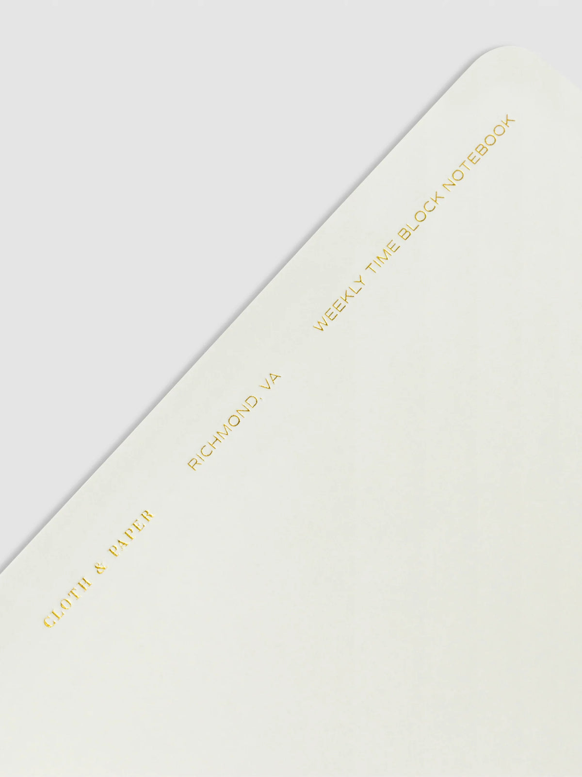Undated Weekly Time Block Notebook with Monday-Start Schedule, Perforated Pages and Wire-O Binding