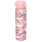 Unicorn Water Bottle in Pink, Leak-Proof Slim Design for School Lunch Boxes and Everyday Outings