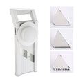 Universal Mandoline Slicer with Interchangeable Cutting Elements, Food Holder and Finger Protection — White / 3-in-1