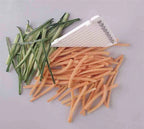 Universal Mandoline Slicer with Interchangeable Cutting Elements, Food Holder and Finger Protection